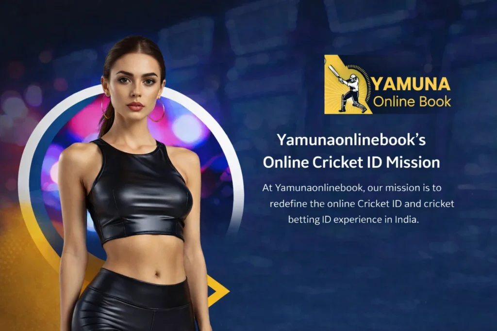 Yamuna Online Book online cricket ID mission banner with official logo and branding