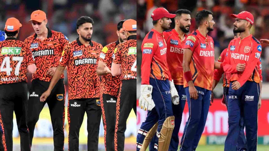 SRH vs PBKS head to head IPL records and stats